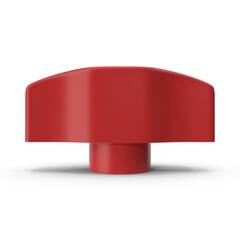 Plastic Wing Bolt Head isolated on transparent background