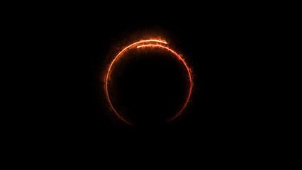 Neon blue circle frame loading icon background illustration in retro style and creating a stunning 4k illustration .	
