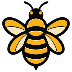 Cheerful Cartoon Bee Illustration