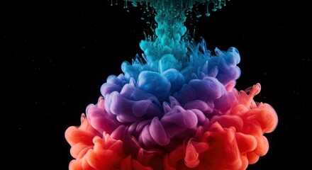 Obraz premium Abstract ink splash art