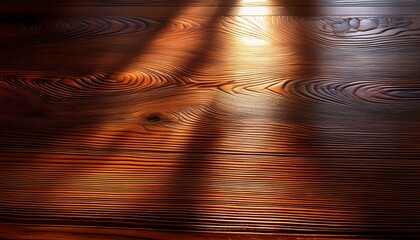 shiny varnished wood with light reflection highlights