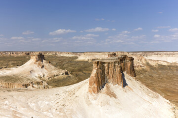 Aerial view of the Bozjyra rock formations, Mangystau