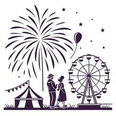 Illustration of a bottle spilling colorful liquid isolated on white background