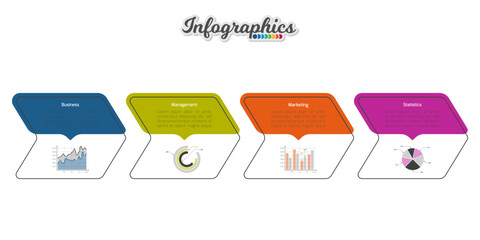 Infographic timeline template can be used for chart, diagram, web design, presentation, advertising, history