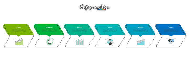 Infographic timeline template can be used for chart, diagram, web design, presentation, advertising, history