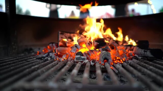 Ember Glow: Warmth and Light of an Outdoor Fire Pit