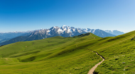 Fototapeta premium mountain landscape in the alps