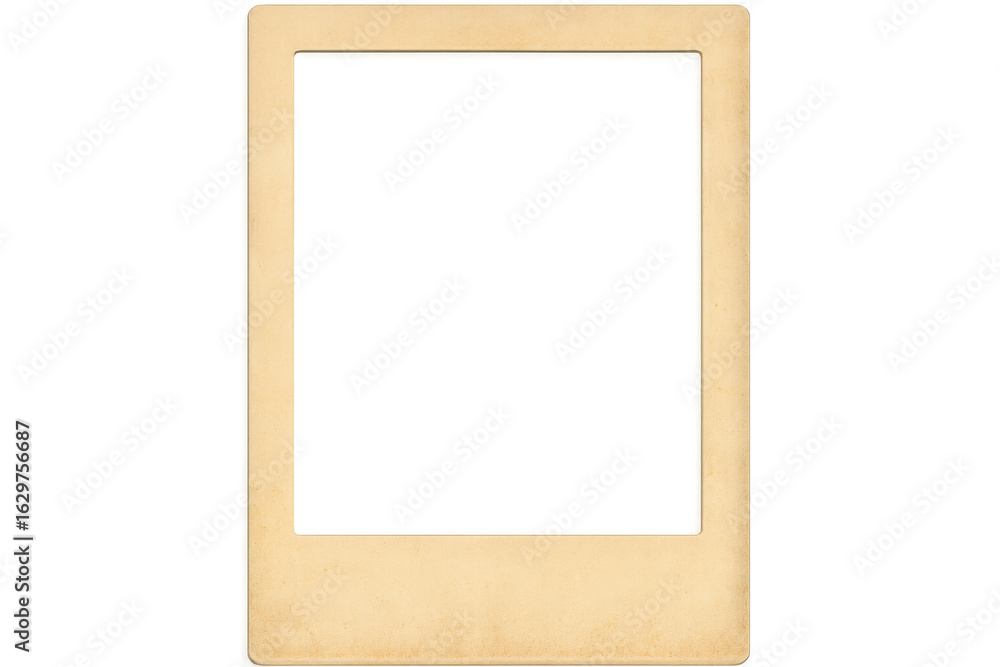 Aufkleber vintage photo frame with transparent background providing ample copy space for design and customizat