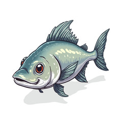 monster fish design very creepy