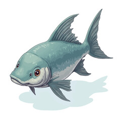 monster fish design very creepy