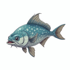 monster fish design very creepy