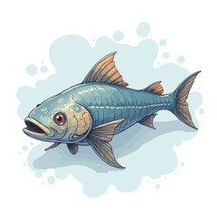 monster fish design very creepy