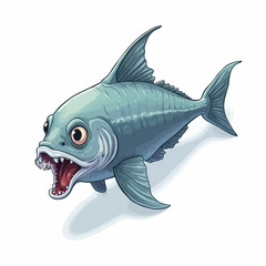monster fish design very creepy