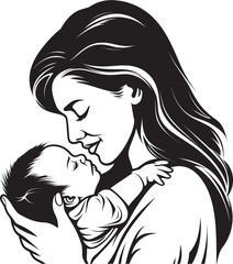 Graceful Black Mother Holding Baby Stylish Mother and Child Holding Hands