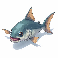 monster fish design very creepy