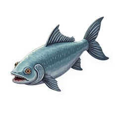 monster fish design very creepy