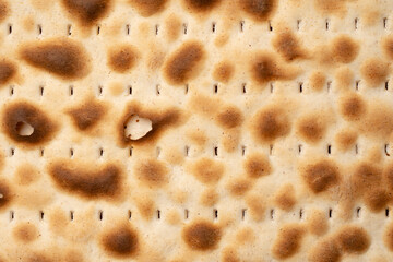 Matzo traditional jewish bread. Matzah, matzo, matzos. Matzoh, the jewish easter bread isolated on white	