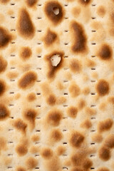 Matzo traditional jewish bread. Matzah, matzo, matzos. Matzoh, the jewish easter bread isolated on white	
