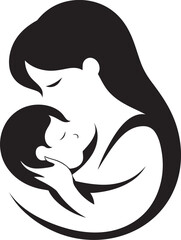 Tender Embrace Mother Holding Her Baby Elegant Black Mother Holding Child