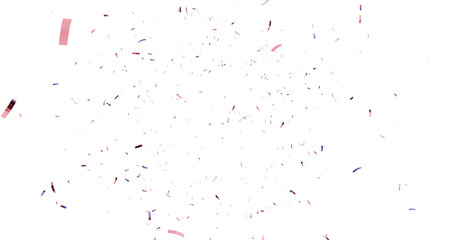 realistic bright confetti background for celebrations concept, in png format with transparent background. 3d render of confeti floating isolated. Christmas holiday and anniversary party Upper layer. 