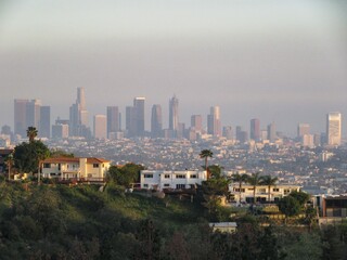Obraz premium Los Angeles Skyline View from the Hills