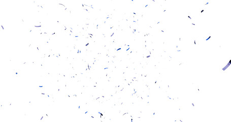 realistic bright confetti background for celebrations concept, in png format with transparent background. 3d render of confeti floating isolated. Christmas holiday and anniversary party Upper layer. 