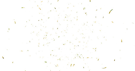 Fototapeta premium realistic bright confetti background for celebrations concept, in png format with transparent background. 3d render of confeti floating isolated. Christmas holiday and anniversary party Upper layer. 