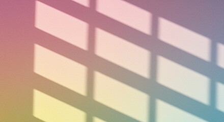Fototapeta premium Abstract Pastel Wall with Window Shadow Pattern for Modern Minimalist Background and Aesthetic Presentation Display Mockup or Wallpaper