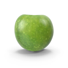 Realistic Sliced Green Apple isolated on transparent background