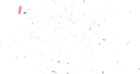 realistic bright confetti background for celebrations concept, in png format with transparent background. 3d render of confeti floating isolated. Christmas holiday and anniversary party Upper layer. 