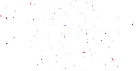 realistic bright confetti background for celebrations concept, in png format with transparent background. 3d render of confeti floating isolated. Christmas holiday and anniversary party Upper layer. 