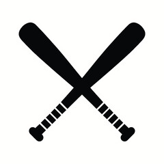 Obraz premium Crossed canoe boat paddle silhouette vector design on white background