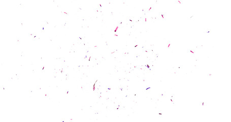 3d Render Realistic Confetti explosion falling on transparent background. 3d render of confetti floating isolated on transparent background. PNG illustration. 