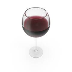 Red Burgundy Wine Glass isolated on transparent background
