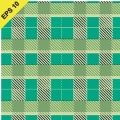 Classic red and green tartan plaid pattern design for textiles and graphics