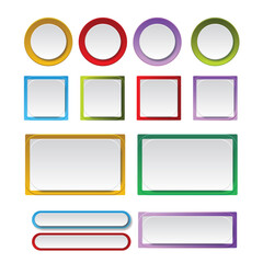 circular buttons rectangular buttons