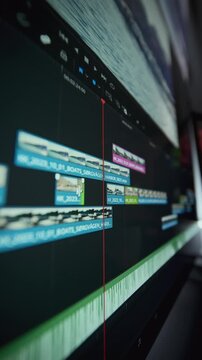 Modern Film Editing Software With Color Correction Layers
