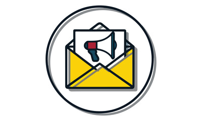 Email and Messaging Line Icon