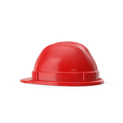 Fototapeta premium Red Safety Helmet isolated on transparent background