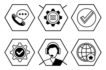 set of icons
