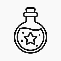 Obraz premium Poison Bottle Game Icon