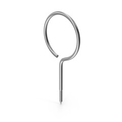 Ring Head Screw isolated on transparent background