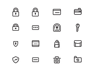 Password Input Line Art Modern Minimal User Friendly