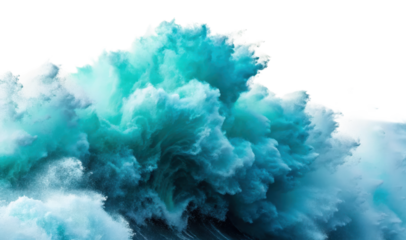 Massive ocean wave crashing with intense energy and dynamic motion, symbolizing natural force, turbulent weather, or pricing pressure metaphor in economic and environmental themes