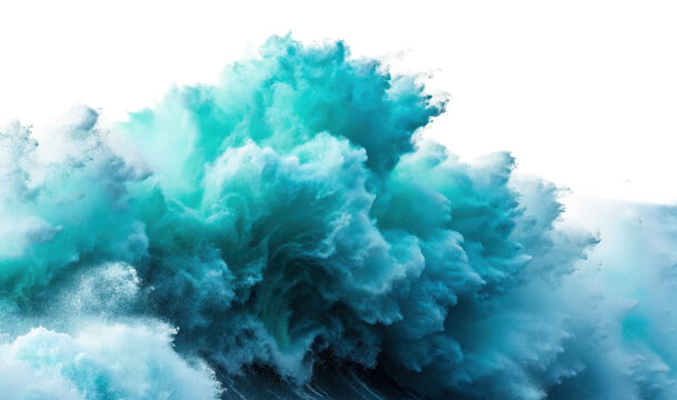 Massive ocean wave crashing with intense energy and dynamic motion, symbolizing natural force, turbulent weather, or pricing pressure metaphor in economic and environmental themes