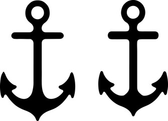 "Nautical Anchor Icons Collection" vector bundle