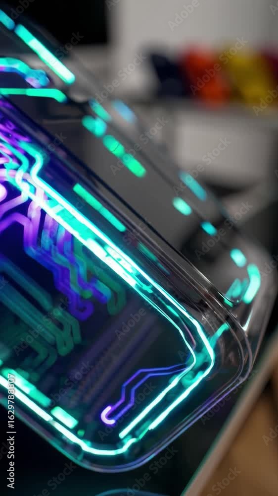 Poster a cpu with light stream connection