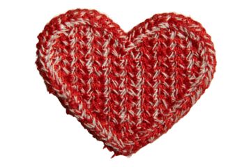 Red Heart Iron Patch Badge