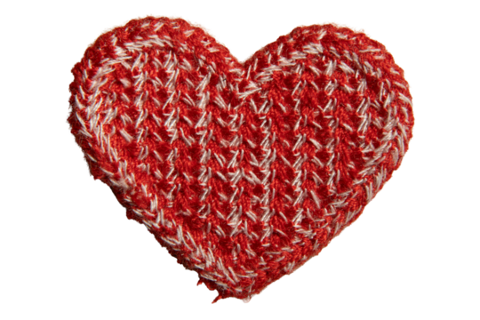 Red Heart Iron Patch Badge