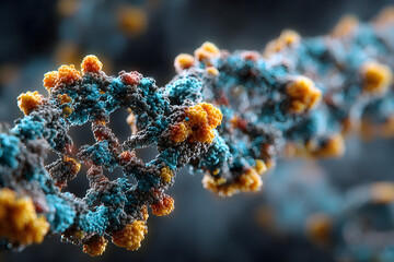 antibodies or immunoglobulin protein or enzyme Molecular structure, Chain of amino acids, biological concept, chemistry and biochemistry, DNA proteins, hydroxyproline, closeups formation